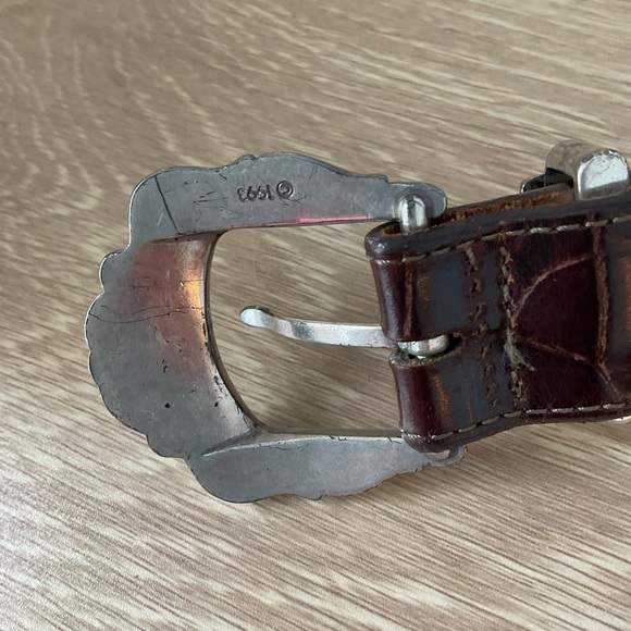 Vintage 1993 Brighton Croc Embossed Belt M42209 - Picture 11 of 11